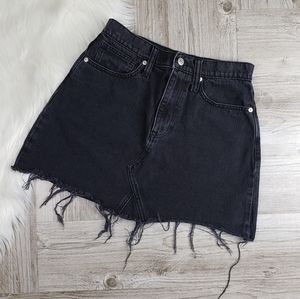 Madewell frisco denim mini skirt in lunar wash